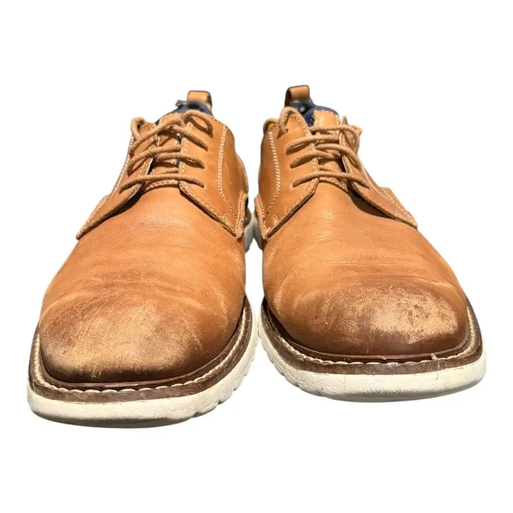 Johnston & Murphy Duncan Knit Plain Toe Shoes Men's 10.5 M Brown Slip On Comfort